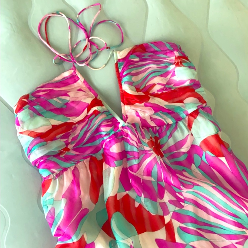 Vintage Silk Halterneck